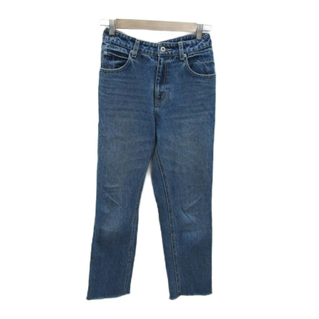 [Used] VICENTE Denim Pants Jeans Straight Ankle Length M Blue /SM24 ■ECA006 Women's [Vector Used Clothing] 260622