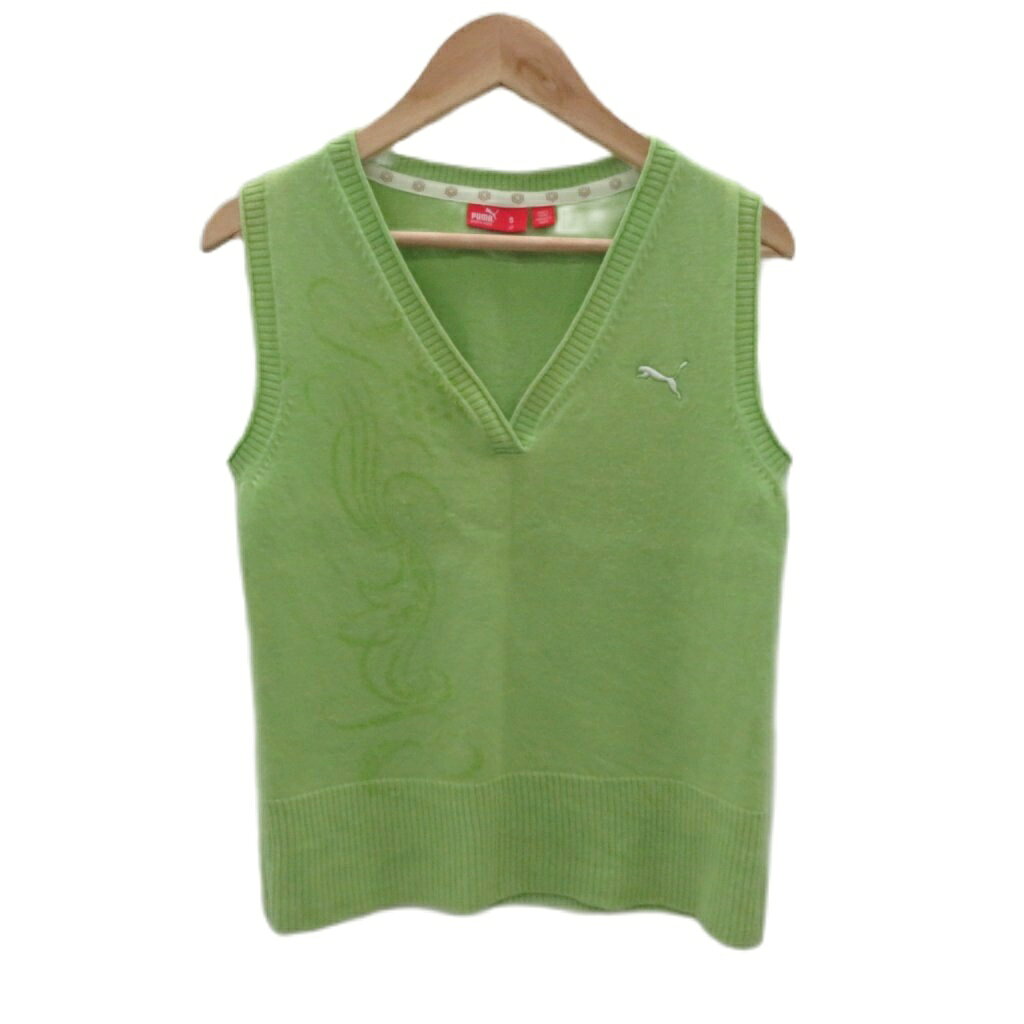 【中古】プーマ PUMA ゴルフウェア ベスト ミドル丈 ウール S 黄緑 Vネック ロゴ刺? /MA21 ■ECA006 レディース 【ベクトル 古着】 260624ブランドプーマ PUMA表記サイズS実寸サイズ身幅：38cm　着丈：48cm　　素材ウール色黄緑仕様伸縮性あり状態使用感が少なく、かなり状態の良い商品です。 ※あくまでも中古品ですので掲載写真や記載内容をご確認いただき、ご理解の上ご購入ください。備考プーマアパレルジャパン株式会社商品のお問い合わせの回答を休止しております。＊各商品ページの商品詳細等をご確認の上ご購入ください。【中古】プーマ PUMA ゴルフウェア ベスト ミドル丈 ウール S 黄緑 Vネック ロゴ刺? /MA21 ■ECA006 レディース 【ベクトル 古着】 260624状態ランク　”A”詳細については、下記および「状態ランクについて」ページをご覧ください。未使用・新品の商品ほぼ新品同様の商品使用感が少なく、かなり状態の良い商品使用感はあるが、傷や汚れの少ない商品使用感の他、傷や汚れが見られる商品かなり大きな傷みがある難あり商品※S〜CランクはUSED品となりますので、使用感をご理解の上でご入札下さい。状態ランクについてinformationブランドプーマ PUMA表記サイズS実寸サイズ身幅：38cm　着丈：48cm　　素材ウール色黄緑仕様伸縮性あり状態使用感が少なく、かなり状態の良い商品です。 ※あくまでも中古品ですので掲載写真や記載内容をご確認いただき、ご理解の上ご購入ください。備考プーマアパレルジャパン株式会社商品のお問い合わせの回答を休止しております。＊各商品ページの商品詳細等をご確認の上ご購入ください。本商品は一点物です他サイトや店舗にて販売している商品です。多少のお時間差にて欠品になることもございます。予めご了承頂ますようお願い致します。ベクトル・サイズガイドはこちらこの商品と同じブランドの商品を見る