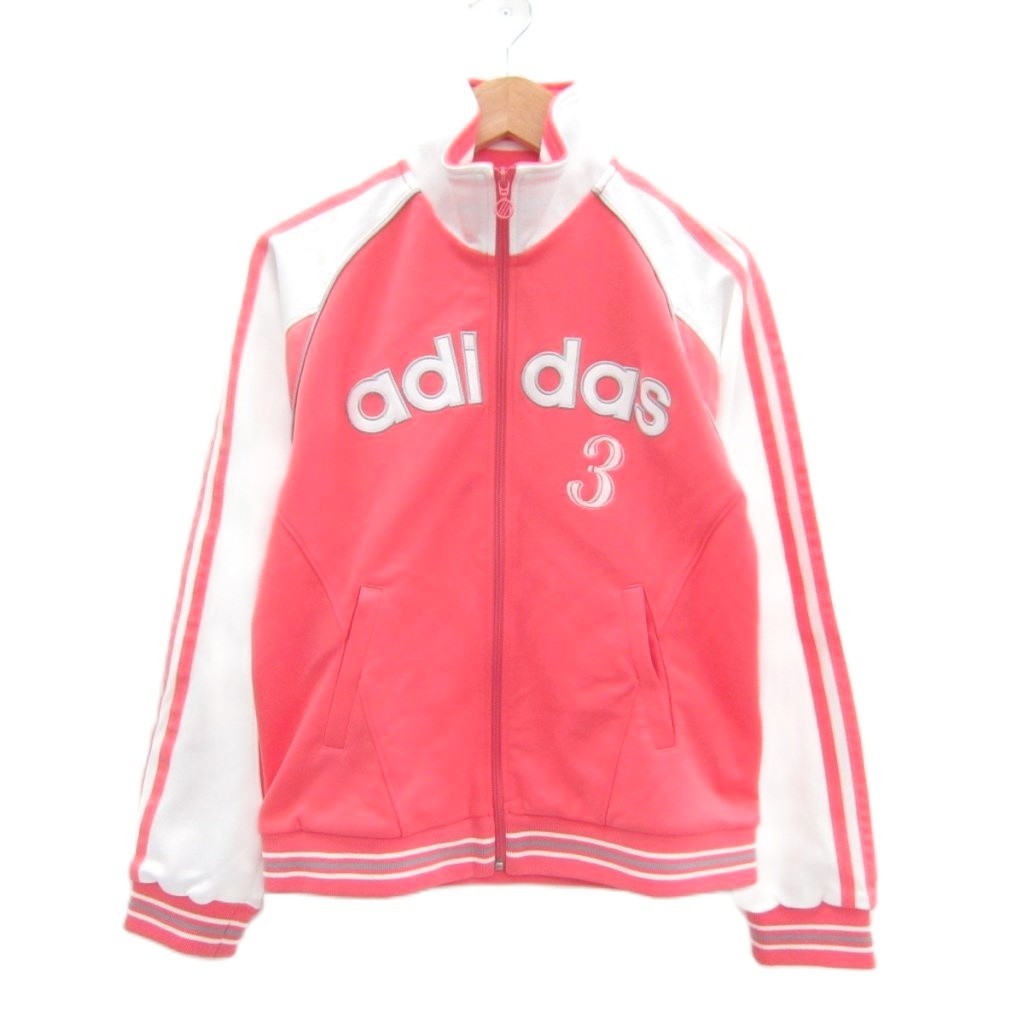 【中古】アディダス adidas スポーツウエア ジャージ ジャケット ミドル丈 M ピンク ロゴ刺繍 フルジップ /SY18 ■ECA006 レディース 【ベクトル 古着】 260630ブランドアディダス adidas表記サイズM実寸サイズ身幅：42cm　着丈：57cm　ゆき丈：73cm　　素材ポリエステル色ピンク仕様前ポケット×2状態使用感が少なく、かなり状態の良い商品です。 ※あくまでも中古品ですので掲載写真や記載内容をご確認いただき、ご理解の上ご購入ください。備考アディダスジャパン株式会社 商品のお問い合わせの回答を休止しております。＊各商品ページの商品詳細等をご確認の上ご購入ください。【中古】アディダス adidas スポーツウエア ジャージ ジャケット ミドル丈 M ピンク ロゴ刺繍 フルジップ /SY18 ■ECA006 レディース 【ベクトル 古着】 260630状態ランク　”A”詳細については、下記および「状態ランクについて」ページをご覧ください。未使用・新品の商品ほぼ新品同様の商品使用感が少なく、かなり状態の良い商品使用感はあるが、傷や汚れの少ない商品使用感の他、傷や汚れが見られる商品かなり大きな傷みがある難あり商品※S〜CランクはUSED品となりますので、使用感をご理解の上でご入札下さい。状態ランクについてinformationブランドアディダス adidas表記サイズM実寸サイズ身幅：42cm　着丈：57cm　ゆき丈：73cm　　素材ポリエステル色ピンク仕様前ポケット×2状態使用感が少なく、かなり状態の良い商品です。 ※あくまでも中古品ですので掲載写真や記載内容をご確認いただき、ご理解の上ご購入ください。備考アディダスジャパン株式会社 商品のお問い合わせの回答を休止しております。＊各商品ページの商品詳細等をご確認の上ご購入ください。本商品は一点物です他サイトや店舗にて販売している商品です。多少のお時間差にて欠品になることもございます。予めご了承頂ますようお願い致します。ベクトル・サイズガイドはこちらこの商品と同じブランドの商品を見る