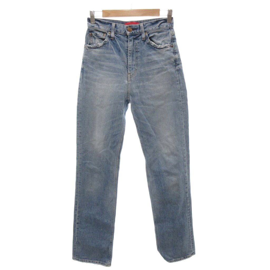 [Used] RED CARD Denim Pants Jeans Straight 24 Indigo /FF ■ECA006 Women's [Vector Used Clothing] 260617