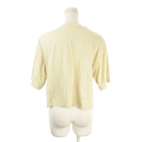 【中古】ミラオーウェン Mila Owen Tシャツ カットソー 0 ベージュ クロップド丈 半袖 ラウンドネック ワンポイント /MN24 ■ECB006 レディース 【ベクトル 古着】 260702 auc-vector-21079675 ブランド古着の買取販売ベクトル サンプル画像2