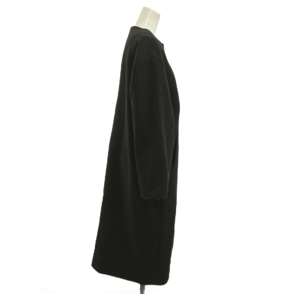 【中古】ミラオーウェン Mila Owen コート F 黒 ブラック 無地 ノーカラー 長袖 ロング丈 /KK ■ECB006 レディース 【ベクトル 古着】 260630 auc-vector-21077806 ブランド古着の買取販売ベクトル サンプル画像2