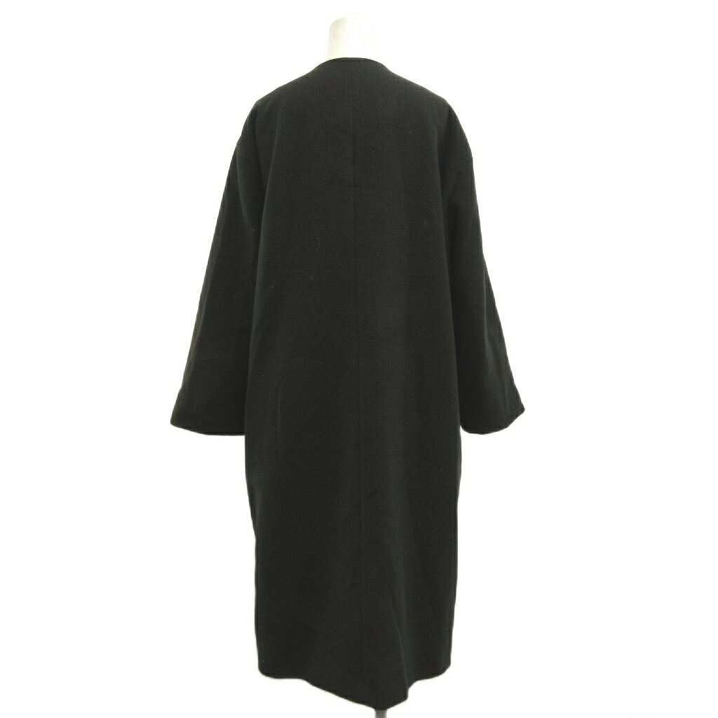 【中古】ミラオーウェン Mila Owen コート F 黒 ブラック 無地 ノーカラー 長袖 ロング丈 /KK ■ECB006 レディース 【ベクトル 古着】 260630 auc-vector-21077806 ブランド古着の買取販売ベクトル サンプル画像3