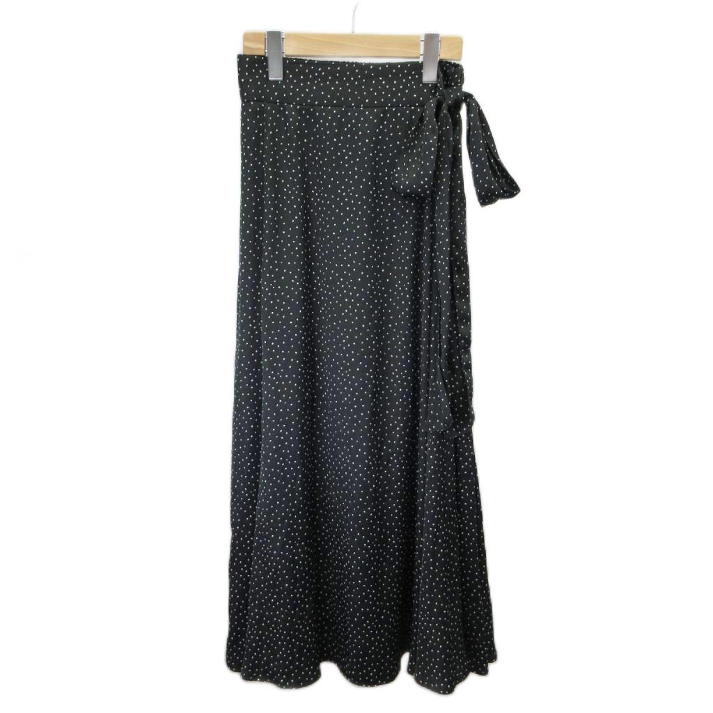 【中古】ミラオーウェン Mila Owen スカート ラップスカート F 黒 ブラック 白 ホワイト ドット柄 ロング丈 /NP ■ECB006 レディース 【ベクトル 古着】 260629 auc-vector-21073178 ブランド古着の買取販売ベクトル パッケージ画像