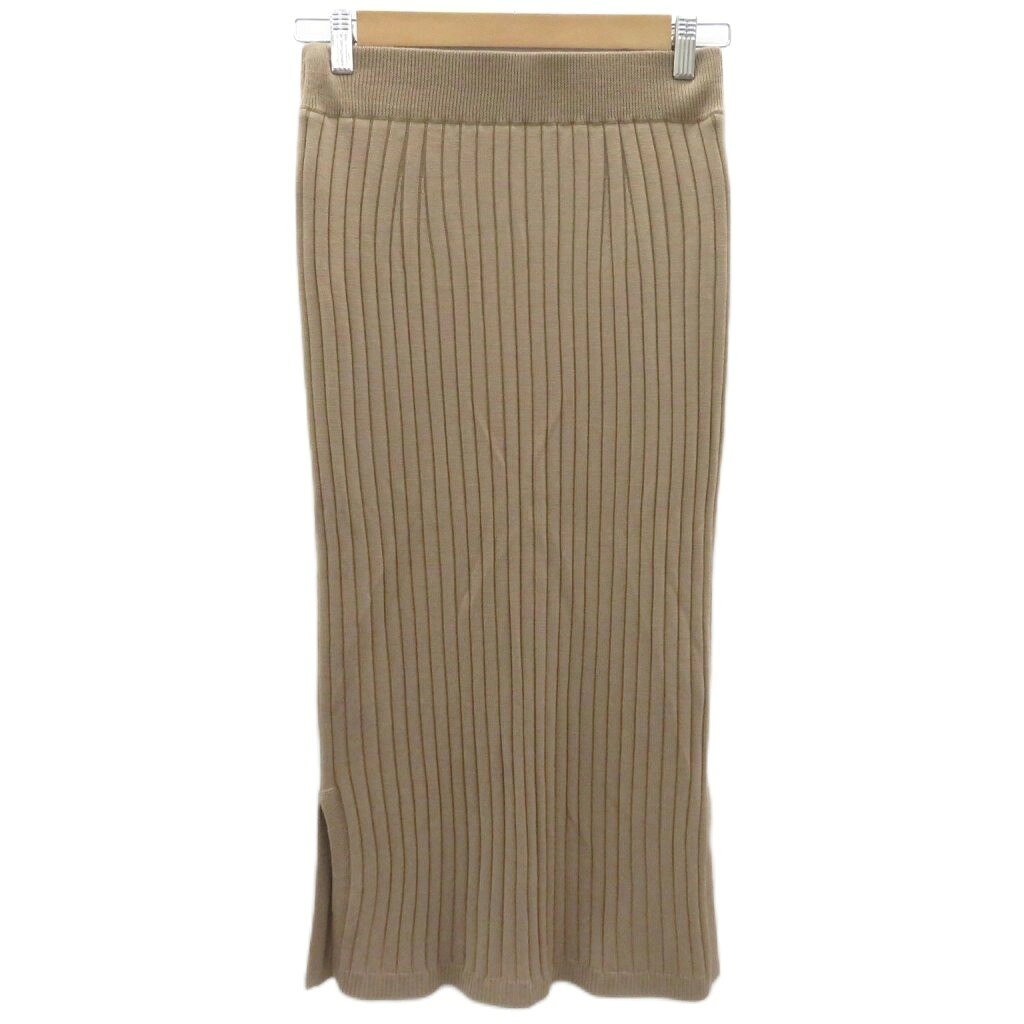 【中古】ナノユニバース nano universe タイトスカート ロング丈 マキシ丈 38 M ブラウン リブニット スリット 無地 /SY14 ■GY75 レディース 【ベクトル 古着】 260714 auc-vector-21117572 ブランド古着の買取販売ベクトル サンプル画像2
