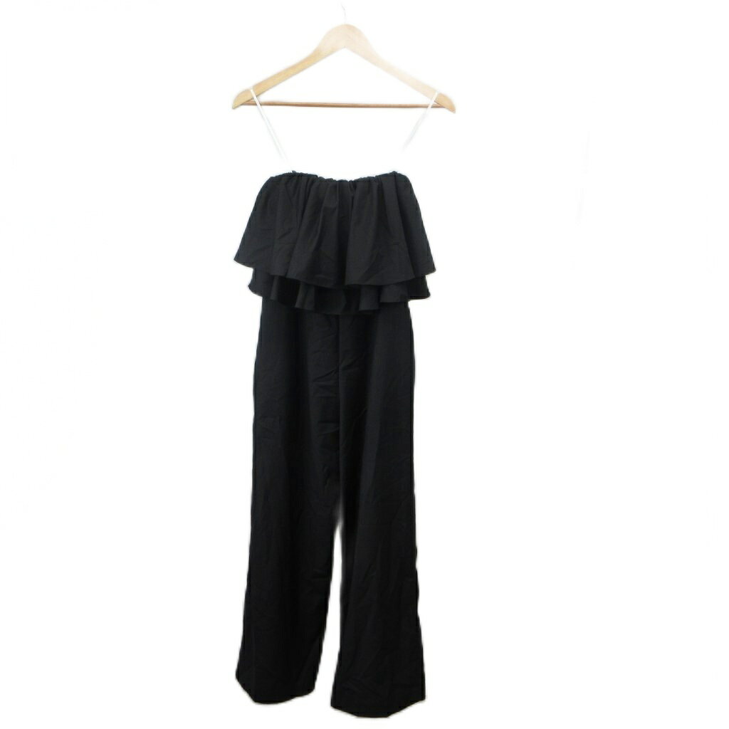 【中古】ミラオーウェン Mila Owen サロペットパンツ オールインワン 0 黒 ブラック フリル ベアトップ ワイドパンツ /NP ■ECF007 レディース 【ベクトル 古着】 260707 auc-vector-21086997 ブランド古着の買取販売ベクトル サンプル画像2