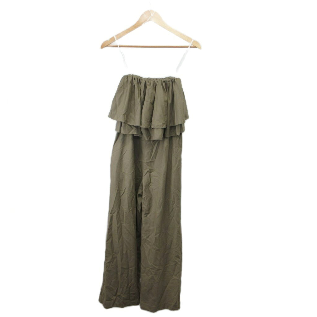 【中古】ミラオーウェン Mila Owen サロペットパンツ オールインワン 0 ベージュ フリル ベアトップ ワイドパンツ/NP ■ECF007 レディース 【ベクトル 古着】 260707 auc-vector-21088591 ブランド古着の買取販売ベクトル パッケージ画像