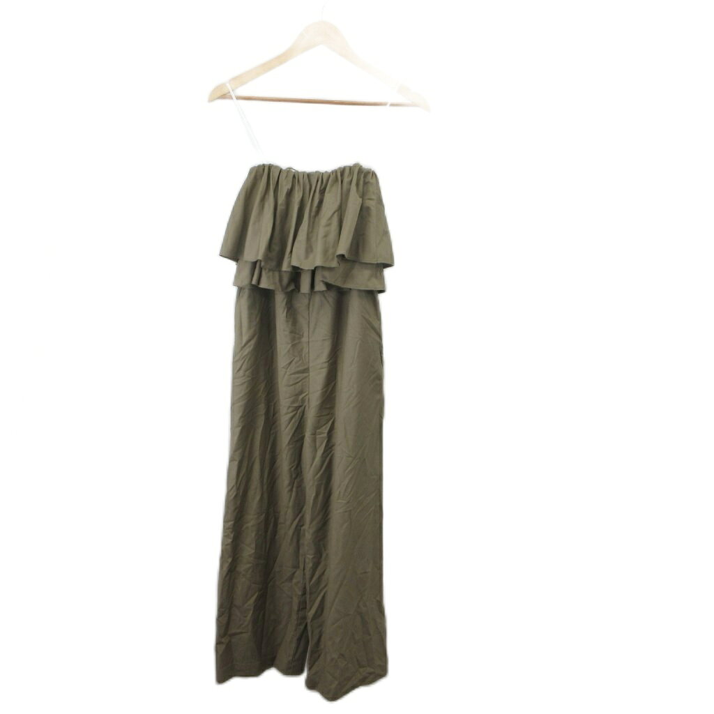 【中古】ミラオーウェン Mila Owen サロペットパンツ オールインワン 0 ベージュ フリル ベアトップ ワイドパンツ/NP ■ECF007 レディース 【ベクトル 古着】 260707 auc-vector-21088591 ブランド古着の買取販売ベクトル サンプル画像2