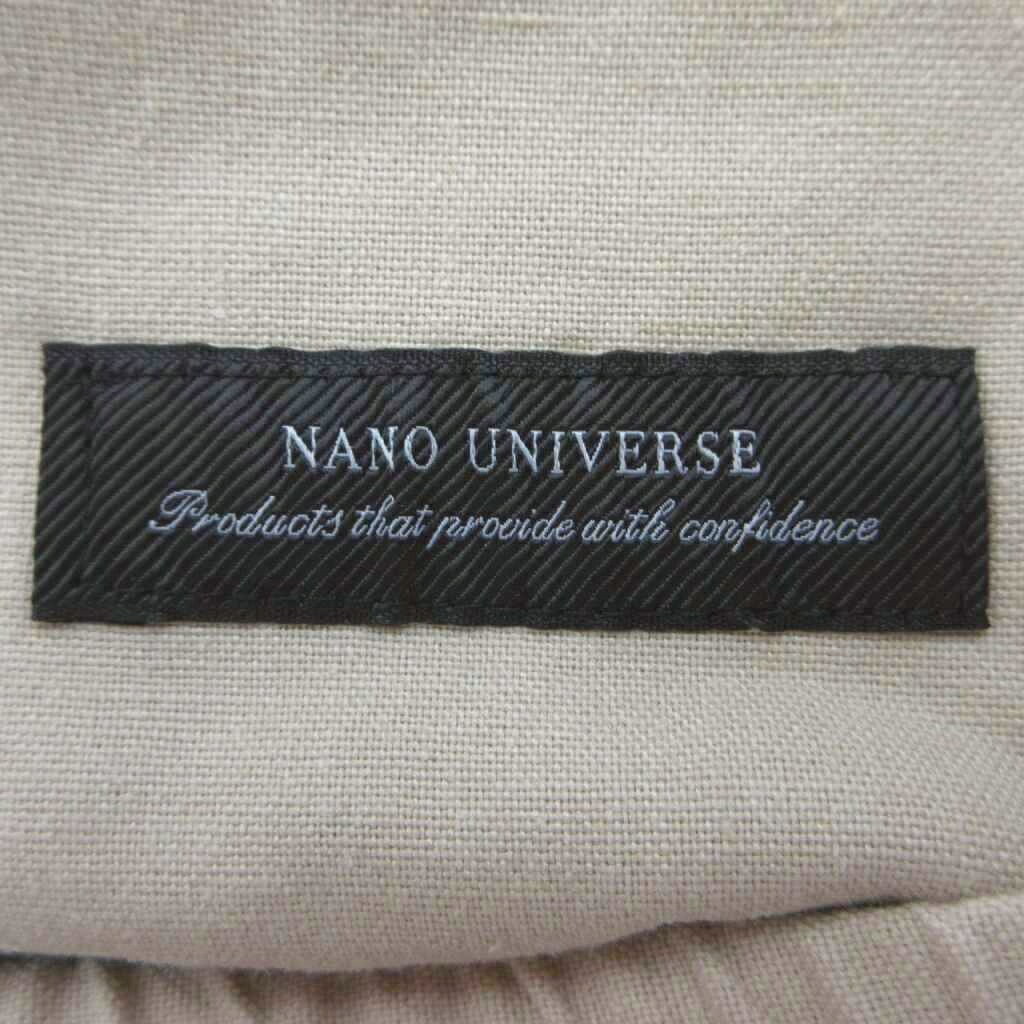 【中古】ナノユニバース nano universe テーパードパンツ ボトムス 麻 リネン混 M ベージュ 無地 長ズボン /YU ■GY70 レディース 【ベクトル 古着】 260710 auc-vector-21102995 ブランド古着の買取販売ベクトル サンプル画像3
