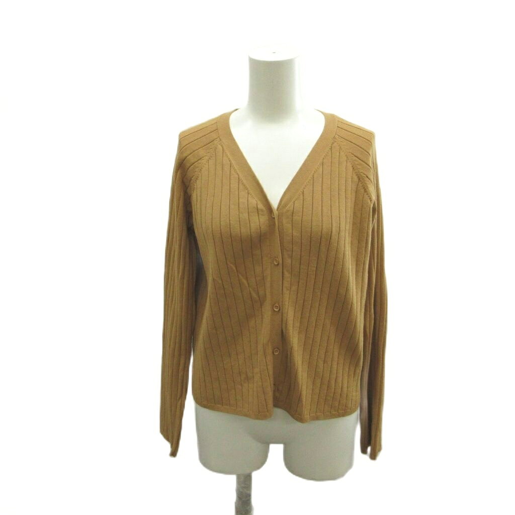 【中古】ミラオーウェン Mila Owen カーディガン 0 キャメル Vネック 長袖 リブニット /NP ■GY70 レディース 【ベクトル 古着】 260710 auc-vector-21103009 ブランド古着の買取販売ベクトル パッケージ画像