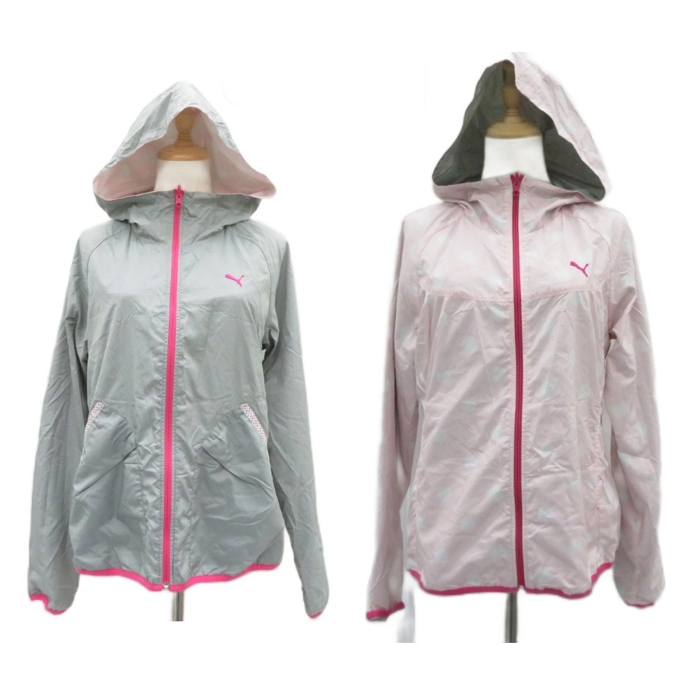 【中古】プーマ PUMA スポーツウエア ウィンドブレーカー ジャケット 上着 ミドル丈 0 グレー ライトピンク フード付き リバーシブル /HO89 ■GY70 レディース 【ベクトル 古着】 260715ブランドプーマ PUMA表記サイズ0実寸サイズ身幅：51cm　着丈：60cm　ゆき丈：84.5cm　　素材表地 ポリエステル 裏地 ポリエステル色グレー ライトピンク仕様フロントジップアップ 伸縮性なし 透け感なし 裏地なし状態使用感が少なく、かなり状態の良い商品です。 ※あくまでも中古品ですので掲載写真や記載内容をご確認いただき、ご理解の上ご購入ください。備考プーマジャパン株式会社商品のお問い合わせの回答を休止しております。＊各商品ページの商品詳細等をご確認の上ご購入ください。【中古】プーマ PUMA スポーツウエア ウィンドブレーカー ジャケット 上着 ミドル丈 0 グレー ライトピンク フード付き リバーシブル /HO89 ■GY70 レディース 【ベクトル 古着】 260715状態ランク　”A”詳細については、下記および「状態ランクについて」ページをご覧ください。未使用・新品の商品ほぼ新品同様の商品使用感が少なく、かなり状態の良い商品使用感はあるが、傷や汚れの少ない商品使用感の他、傷や汚れが見られる商品かなり大きな傷みがある難あり商品※S〜CランクはUSED品となりますので、使用感をご理解の上でご入札下さい。状態ランクについてinformationブランドプーマ PUMA表記サイズ0実寸サイズ身幅：51cm　着丈：60cm　ゆき丈：84.5cm　　素材表地 ポリエステル 裏地 ポリエステル色グレー ライトピンク仕様フロントジップアップ 伸縮性なし 透け感なし 裏地なし状態使用感が少なく、かなり状態の良い商品です。 ※あくまでも中古品ですので掲載写真や記載内容をご確認いただき、ご理解の上ご購入ください。備考プーマジャパン株式会社商品のお問い合わせの回答を休止しております。＊各商品ページの商品詳細等をご確認の上ご購入ください。本商品は一点物です他サイトや店舗にて販売している商品です。多少のお時間差にて欠品になることもございます。予めご了承頂ますようお願い致します。ベクトル・サイズガイドはこちらこの商品と同じブランドの商品を見る