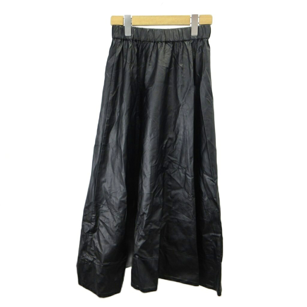 【中古】ミラオーウェン Mila Owen スカート フレアスカート 0 黒 ブラック 無地 ロング丈 /NP ■GY70 レディース 【ベクトル 古着】 260714 auc-vector-21114591 ブランド古着の買取販売ベクトル パッケージ画像