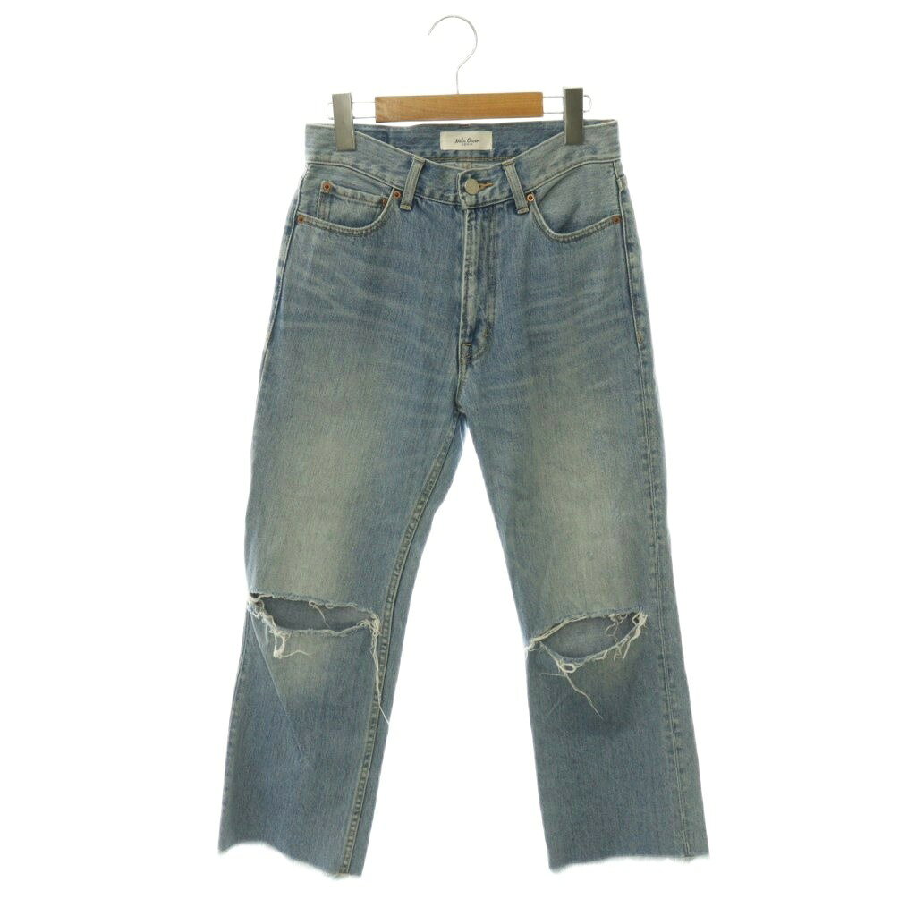 【中古】ミラオーウェン Mila Owen DENIM デニムパンツ ジーンズ ダメージ加工 カットアウト 0 ライトブルー /HS ■GY70 レディース 【ベクトル 古着】 260710 auc-vector-21094139 ブランド古着の買取販売ベクトル パッケージ画像