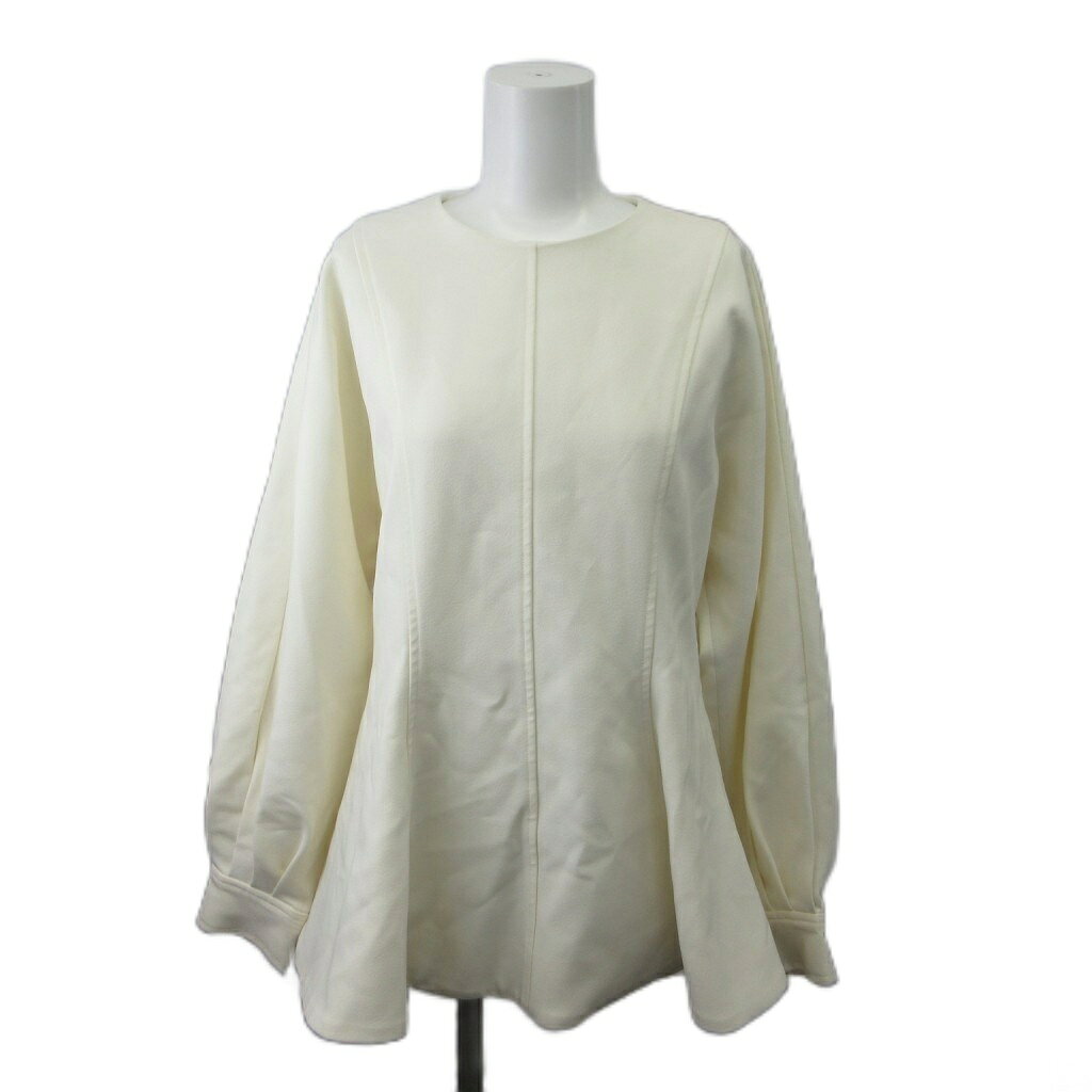 【中古】ミラオーウェン Mila Owen ブラウス プルオーバー 1 オフホワイト 無地 ペプラム ラウンドネック 長袖 /NP ■GY70 レディース 【ベクトル 古着】 260716 auc-vector-21124608 ブランド古着の買取販売ベクトル パッケージ画像