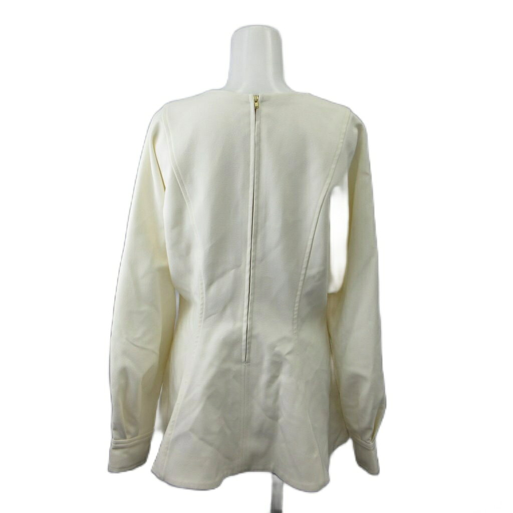 【中古】ミラオーウェン Mila Owen ブラウス プルオーバー 1 オフホワイト 無地 ペプラム ラウンドネック 長袖 /NP ■GY70 レディース 【ベクトル 古着】 260716 auc-vector-21124608 ブランド古着の買取販売ベクトル サンプル画像3