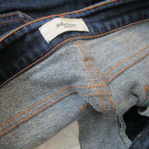 【中古】ミラオーウェン Mila Owen DENIM デニム ジーンズ 2 青 ブルー インディゴ フリンジ裾 スリット裾 /CK19 ■ECA007 レディース 【ベクトル 古着】 260731 auc-vector-21154580 ブランド古着の買取販売ベクトル サンプル画像3