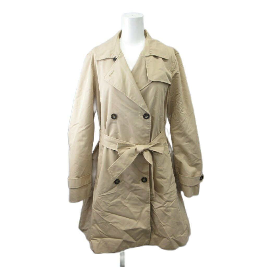 【中古】インデックス INDEX トレンチコート L ベージュ ダブルブレスト 長袖 無地 /NP ■GY75 レディース 【ベクトル 古着】 260724 auc-vector-21147428 ブランド古着の買取販売ベクトル パッケージ画像