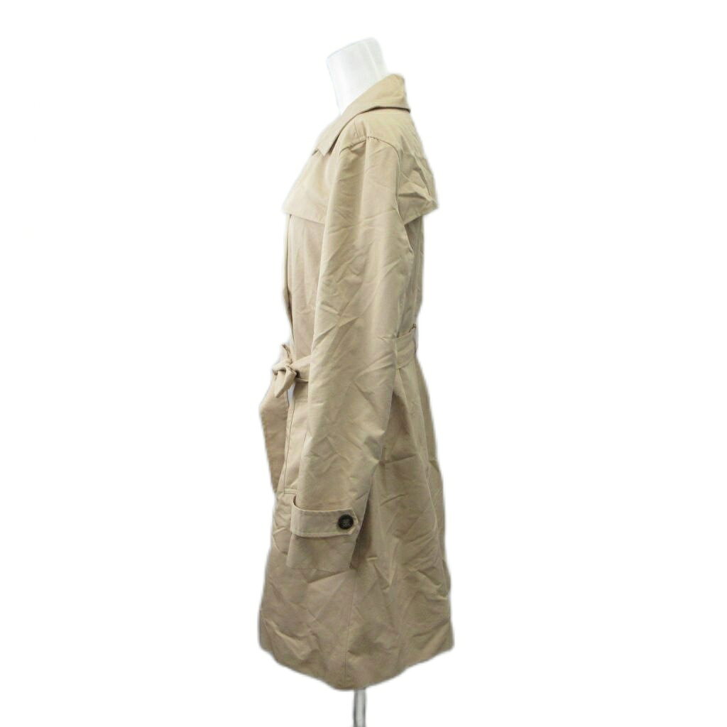 【中古】インデックス INDEX トレンチコート L ベージュ ダブルブレスト 長袖 無地 /NP ■GY75 レディース 【ベクトル 古着】 260724 auc-vector-21147428 ブランド古着の買取販売ベクトル サンプル画像2