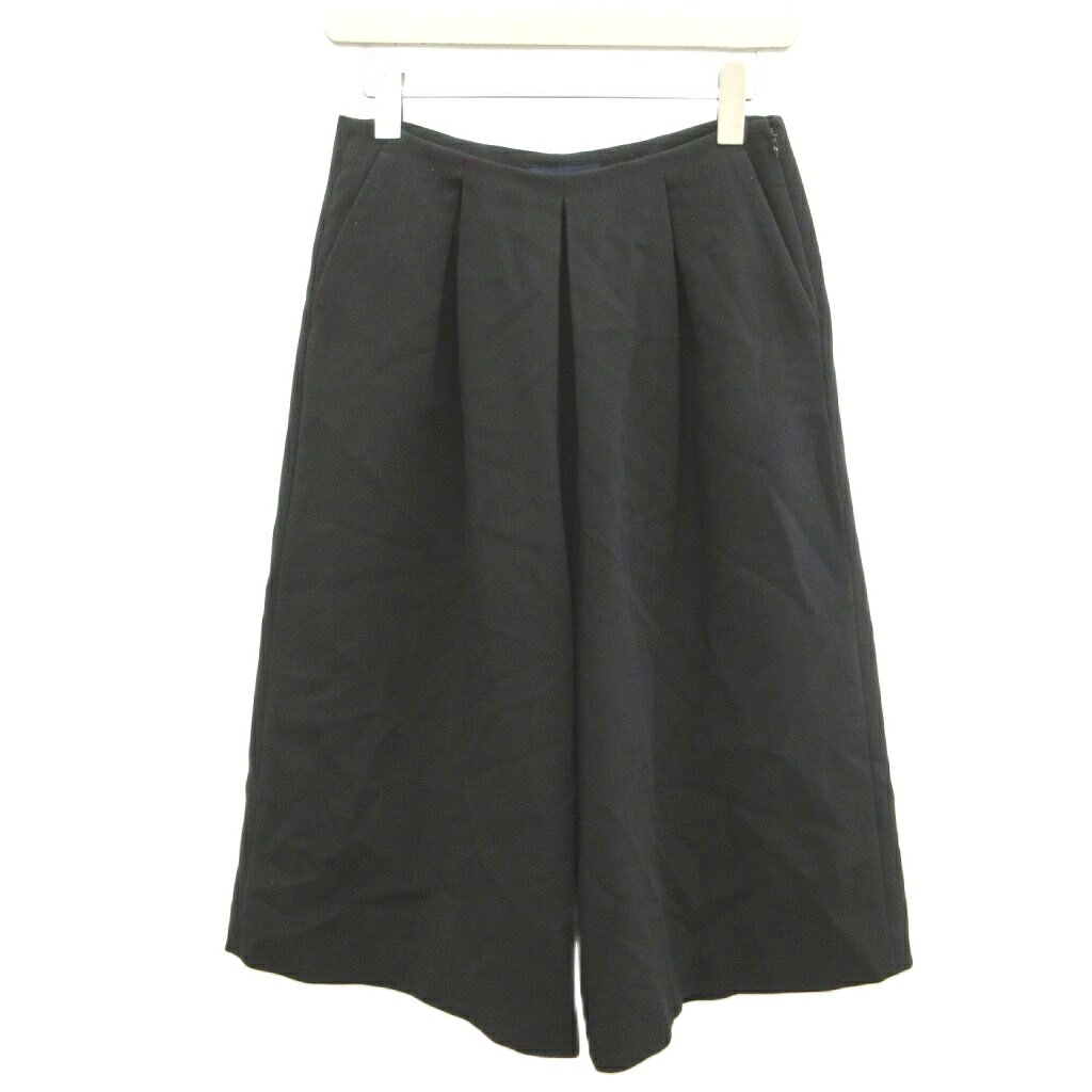 【中古】フレームワーク Framework ハーフパンツ キュロット 36 黒 ブラック 無地 /AY ■GY75 レディース 【ベクトル 古着】 260722