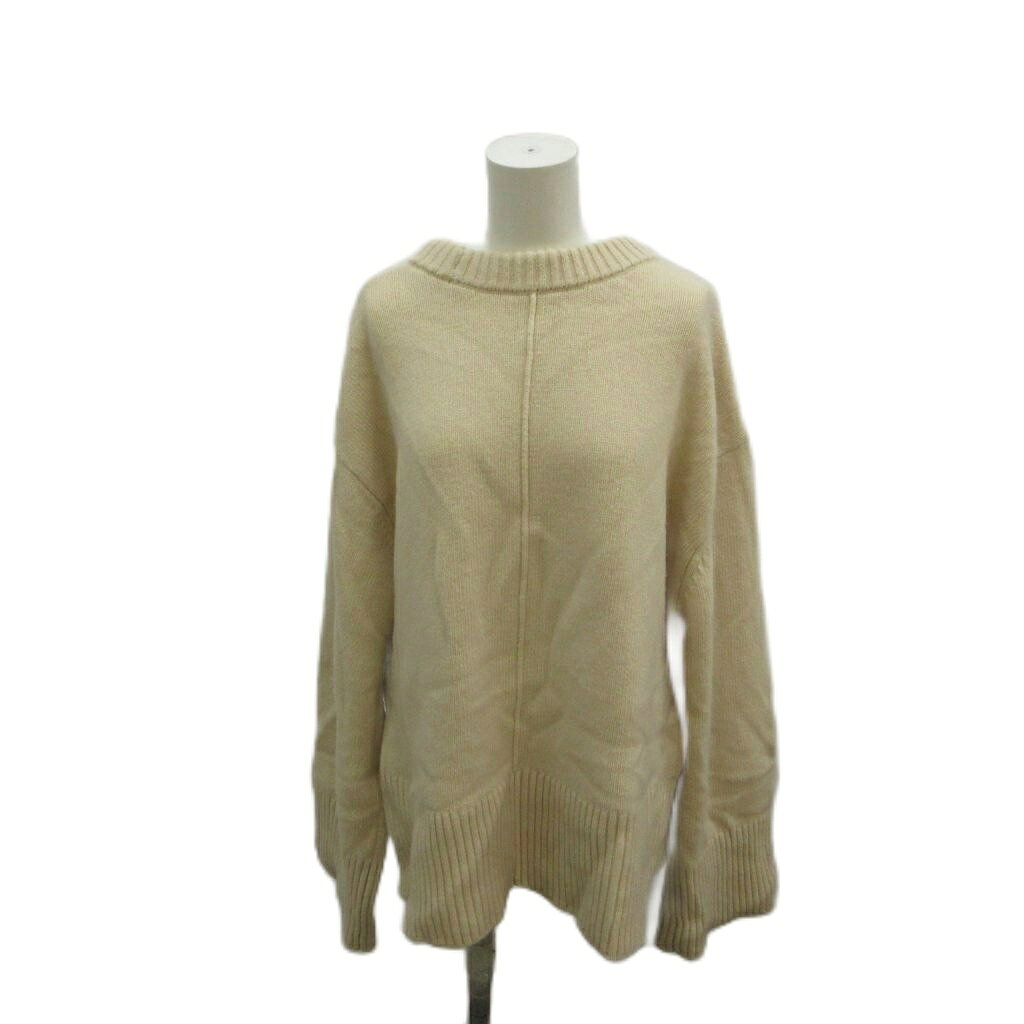 【中古】ミラオーウェン Mila Owen ニット セーター ウール 0 ベージュ 無地 ラウンドネック 長袖 /KK ■GY75 レディース 【ベクトル 古着】 260726 auc-vector-21138820 ブランド古着の買取販売ベクトル パッケージ画像