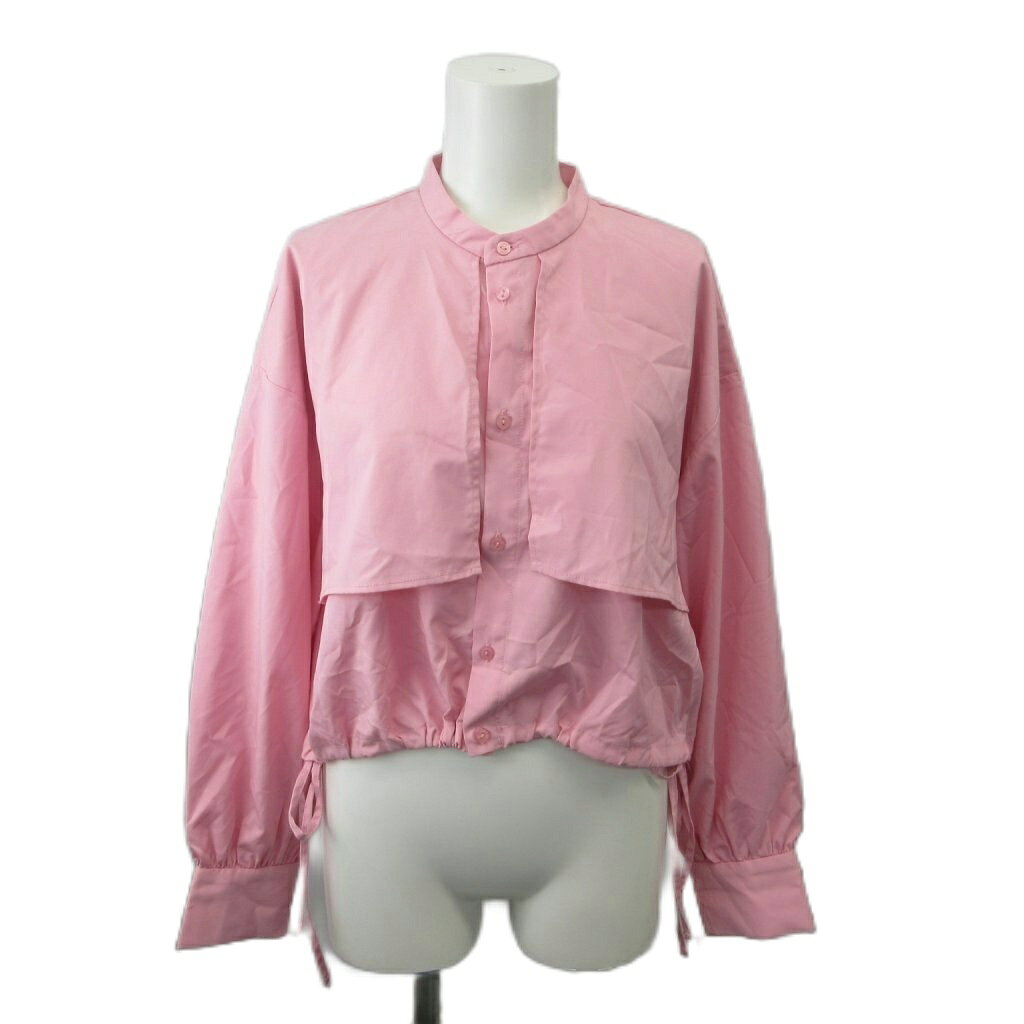 【中古】ロペピクニック ROPE Picnic シャツ ブラウス 38 ピンク バンドカラー 長袖 ドローストリング /NP ■ECC007 レディース 【ベクトル 古着】 260724 auc-vector-21144299 ブランド古着の買取販売ベクトル パッケージ画像