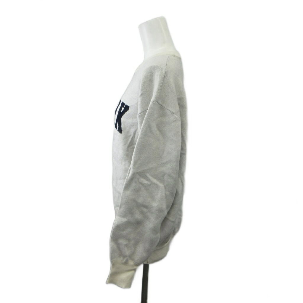【中古】グローバルワーク GLOBAL WORK ニット セーター L 白 ホワイト ロゴプリント クルーネック 長袖 /NP ■ECC007 レディース 【ベクトル 古着】 260724 auc-vector-21143617 ブランド古着の買取販売ベクトル サンプル画像2