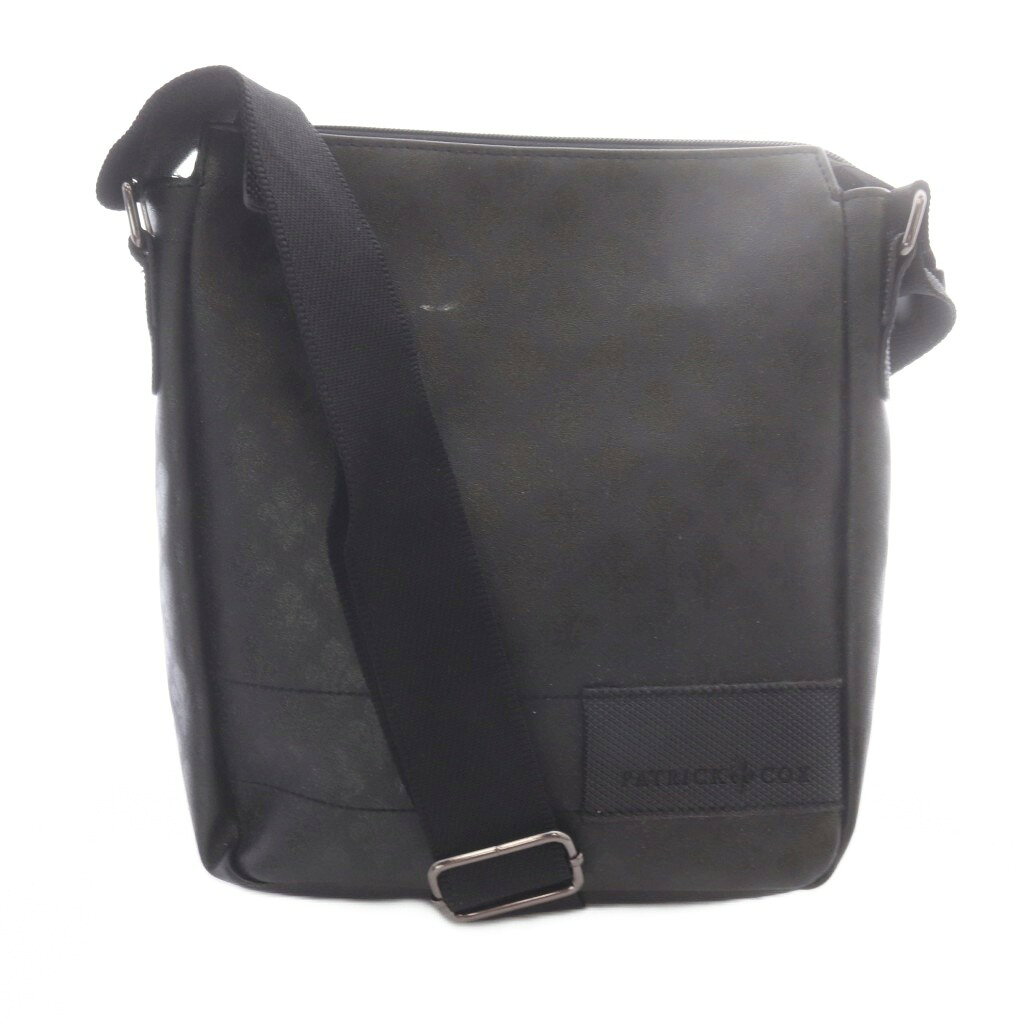 【中古】パトリック コックス PATRICK COX ショルダーバッグ ロゴ 黒 ブラック /SR4 ■GY53 メンズ 【ベクトル 古着】 260810