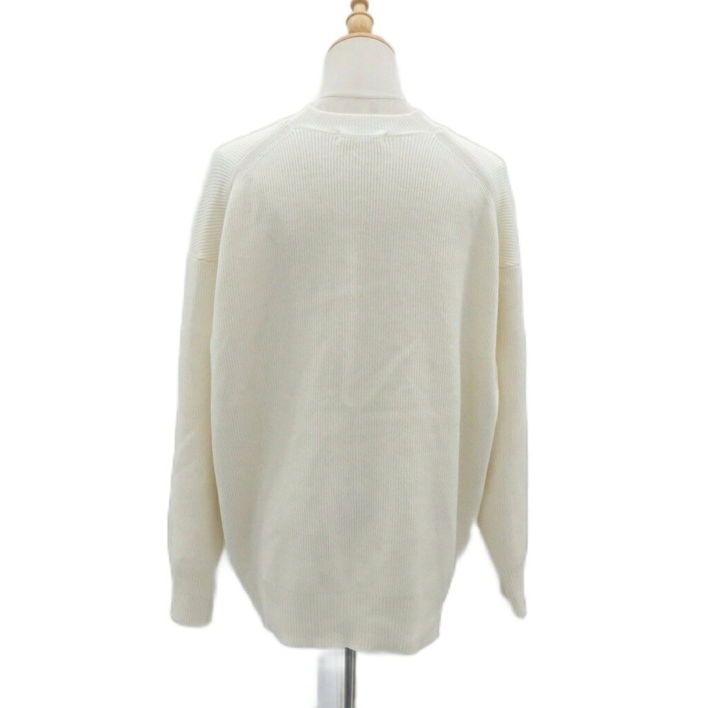 【中古】グローバルワーク GLOBAL WORK ニットカーディガン REG オフホワイト Vネック 無地 /HO42 ■GY75 レディース 【ベクトル 古着】 260812 auc-vector-21193558 ブランド古着の買取販売ベクトル サンプル画像3