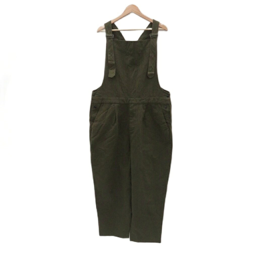 【中古】クティール Kutir サロペット オーバーオール パンツ L カーキ ロング丈 /HO50 ■GY75 レディース 【ベクトル 古着】 260812