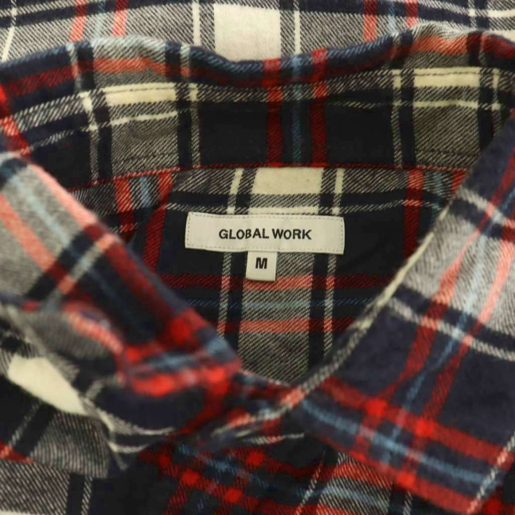 【中古】グローバルワーク GLOBAL WORK ネルシャツ 長袖 チェック柄 M ネイビー レッド ホワイト /ES ■GY75 レディース 【ベクトル 古着】 260803 auc-vector-21151545 ブランド古着の買取販売ベクトル サンプル画像3