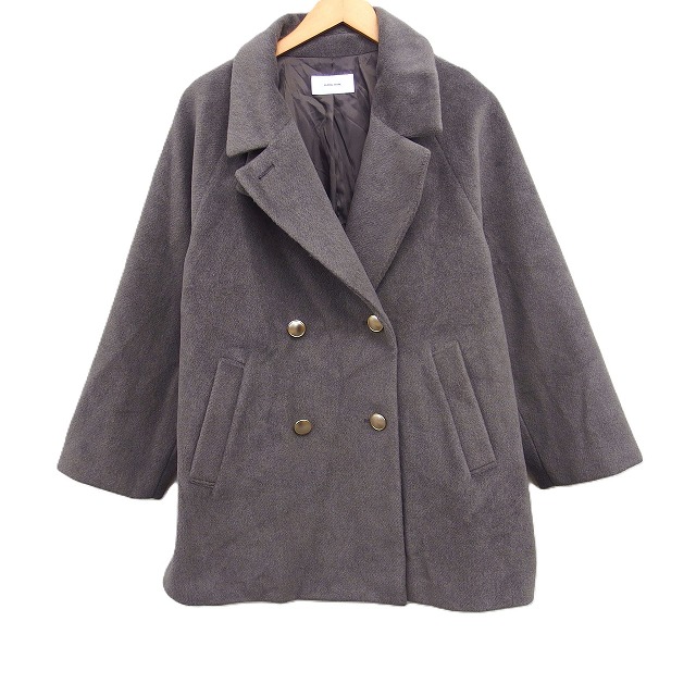 【中古】グローバルワーク GLOBAL WORK ダブルブレスト ミディ チェスターコート アウター 無地 M モカ /FT ■GY75 レディース 【ベクトル 古着】 260813 auc-vector-21191818 ブランド古着の買取販売ベクトル パッケージ画像