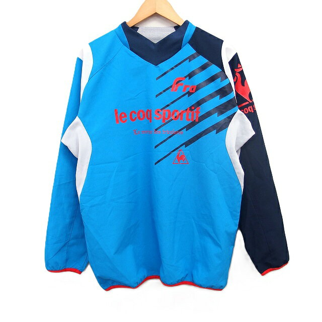 【中古】ルコックスポルティフ Le coq sportif ピステ 配色 長袖 サッカー O ブルー 青 ネイビー 紺 /FT ■GY75 メンズ 【ベクトル 古着】 260810ブランドルコックスポルティフ Le coq sportif表記サイズO実寸サイズ身幅：63cm　着丈：70cm　ゆき丈：86cm　　素材本体：ポリエステル 袖口、裾：ポリエステル、ナイロン、ポリウレタン色ブルー ネイビー 仕様プルオーバー状態使用感が少なく、かなり状態の良い商品です。 ※あくまでも中古品ですので掲載写真や記載内容をご確認いただき、ご理解の上ご購入ください。商品のお問い合わせの回答を休止しております。＊各商品ページの商品詳細等をご確認の上ご購入ください。【中古】ルコックスポルティフ Le coq sportif ピステ 配色 長袖 サッカー O ブルー 青 ネイビー 紺 /FT ■GY75 メンズ 【ベクトル 古着】 260810状態ランク　”A”詳細については、下記および「状態ランクについて」ページをご覧ください。未使用・新品の商品ほぼ新品同様の商品使用感が少なく、かなり状態の良い商品使用感はあるが、傷や汚れの少ない商品使用感の他、傷や汚れが見られる商品かなり大きな傷みがある難あり商品※S〜CランクはUSED品となりますので、使用感をご理解の上でご入札下さい。状態ランクについてinformationブランドルコックスポルティフ Le coq sportif表記サイズO実寸サイズ身幅：63cm　着丈：70cm　ゆき丈：86cm　　素材本体：ポリエステル 袖口、裾：ポリエステル、ナイロン、ポリウレタン色ブルー ネイビー 仕様プルオーバー状態使用感が少なく、かなり状態の良い商品です。 ※あくまでも中古品ですので掲載写真や記載内容をご確認いただき、ご理解の上ご購入ください。商品のお問い合わせの回答を休止しております。＊各商品ページの商品詳細等をご確認の上ご購入ください。本商品は一点物です他サイトや店舗にて販売している商品です。多少のお時間差にて欠品になることもございます。予めご了承頂ますようお願い致します。ベクトル・サイズガイドはこちらこの商品と同じブランドの商品を見る