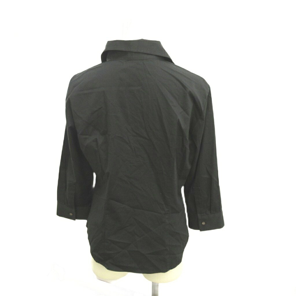 【中古】23区 オンワード樫山 カットソー 38 黒 ブラック 無地 レギュラーカラー 七分袖 /RN ■GY70 レディース 【ベクトル 古着】 260804 auc-vector-21164565 ブランド古着の買取販売ベクトル サンプル画像3