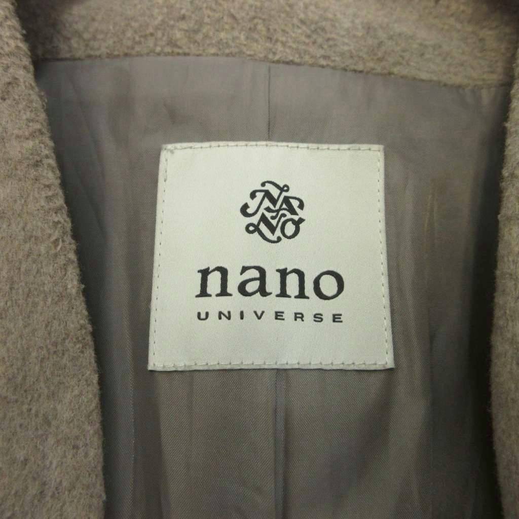 【中古】ナノユニバース nano universe ロングコート Free モカ 無地 ノーカラー 長袖 /RN ■ECA008 レディース 【ベクトル 古着】 260810 auc-vector-21173190 ブランド古着の買取販売ベクトル サンプル画像3