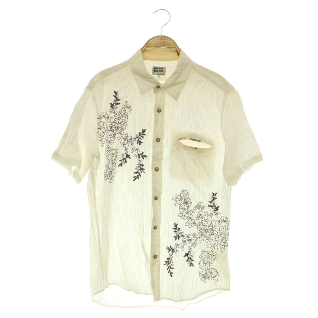 【中古】タケオキクチ TAKEO KIKUCHI 刺繍半袖シャツ ストライプ スナップボタン 3 ホワイト /MY ■OS ■ECA008 メンズ 【ベクトル 古着】 260814ブランドタケオキクチ TAKEO KIKUCHI表記サイズ3実寸サイズ肩幅：40cm　身幅：48cm　着丈：72cm　袖丈：22cm　　素材本体 綿 レーヨン キュプラ(ベンベルグ) 別布 綿 刺繍糸 上糸 レーヨン 下糸 ポリエステル色ホワイト状態黄ばみや汚れ、シミが複数ありますがその他に目立ったダメージはなく、問題なくご使用いただける商品です。 ※あくまでも中古品ですので掲載写真や記載内容をご確認いただき、ご理解の上ご購入ください。備考・(株)ワールド商品のお問い合わせの回答を休止しております。＊各商品ページの商品詳細等をご確認の上ご購入ください。【中古】タケオキクチ TAKEO KIKUCHI 刺繍半袖シャツ ストライプ スナップボタン 3 ホワイト /MY ■OS ■ECA008 メンズ 【ベクトル 古着】 260814状態ランク　”AB”詳細については、下記および「状態ランクについて」ページをご覧ください。未使用・新品の商品ほぼ新品同様の商品使用感が少なく、かなり状態の良い商品使用感はあるが、傷や汚れの少ない商品使用感の他、傷や汚れが見られる商品かなり大きな傷みがある難あり商品※S〜CランクはUSED品となりますので、使用感をご理解の上でご入札下さい。状態ランクについてinformationブランドタケオキクチ TAKEO KIKUCHI表記サイズ3実寸サイズ肩幅：40cm　身幅：48cm　着丈：72cm　袖丈：22cm　　素材本体 綿 レーヨン キュプラ(ベンベルグ) 別布 綿 刺繍糸 上糸 レーヨン 下糸 ポリエステル色ホワイト状態黄ばみや汚れ、シミが複数ありますがその他に目立ったダメージはなく、問題なくご使用いただける商品です。 ※あくまでも中古品ですので掲載写真や記載内容をご確認いただき、ご理解の上ご購入ください。備考・(株)ワールド商品のお問い合わせの回答を休止しております。＊各商品ページの商品詳細等をご確認の上ご購入ください。本商品は一点物です他サイトや店舗にて販売している商品です。多少のお時間差にて欠品になることもございます。予めご了承頂ますようお願い致します。ベクトル・サイズガイドはこちらこの商品と同じブランドの商品を見る