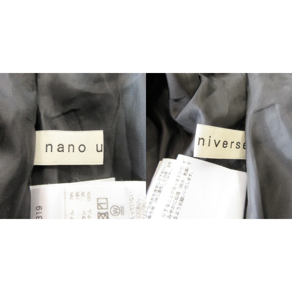 【中古】ナノユニバース nano universe パンツ F 黒 ブラック ドローストリング 無地 フルレングス /CK6 ■ECA008 レディース 【ベクトル 古着】 260821 auc-vector-21203377 ブランド古着の買取販売ベクトル サンプル画像3