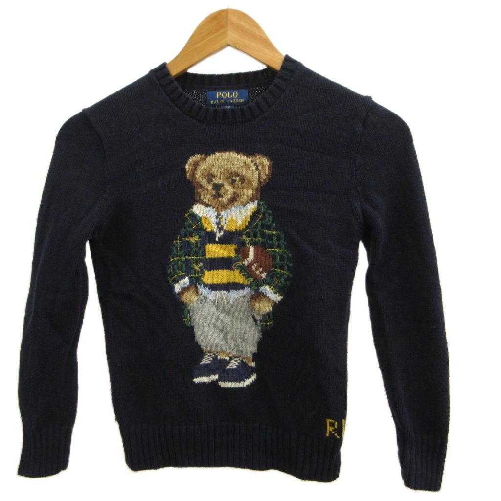 【中古】ポロ ラルフローレン POLO RALPH LAUREN 長袖ニット セーター トップス S 紺 ネイビー クルーネック 長袖 テディベア柄 /SH ■ECD008 キッズ 【ベクトル 古着】 260820ブランドポロ ラルフローレン POLO RALPH LAUREN表記サイズS実寸サイズ肩幅：35cm　身幅：35cm　着丈：47cm　袖丈：48cm　　素材綿色紺 ネイビー 状態使用感がございますが、その他に目立ったダメージはなく、問題なくご使用いただける商品です。 ※あくまでも中古品ですので掲載写真や記載内容をご確認いただき、ご理解の上ご購入ください。備考ラルフローレン（同）商品のお問い合わせの回答を休止しております。＊各商品ページの商品詳細等をご確認の上ご購入ください。【中古】ポロ ラルフローレン POLO RALPH LAUREN 長袖ニット セーター トップス S 紺 ネイビー クルーネック 長袖 テディベア柄 /SH ■ECD008 キッズ 【ベクトル 古着】 260820状態ランク　”AB”詳細については、下記および「状態ランクについて」ページをご覧ください。未使用・新品の商品ほぼ新品同様の商品使用感が少なく、かなり状態の良い商品使用感はあるが、傷や汚れの少ない商品使用感の他、傷や汚れが見られる商品かなり大きな傷みがある難あり商品※S〜CランクはUSED品となりますので、使用感をご理解の上でご入札下さい。状態ランクについてinformationブランドポロ ラルフローレン POLO RALPH LAUREN表記サイズS実寸サイズ肩幅：35cm　身幅：35cm　着丈：47cm　袖丈：48cm　　素材綿色紺 ネイビー 状態使用感がございますが、その他に目立ったダメージはなく、問題なくご使用いただける商品です。 ※あくまでも中古品ですので掲載写真や記載内容をご確認いただき、ご理解の上ご購入ください。備考ラルフローレン（同）商品のお問い合わせの回答を休止しております。＊各商品ページの商品詳細等をご確認の上ご購入ください。本商品は一点物です他サイトや店舗にて販売している商品です。多少のお時間差にて欠品になることもございます。予めご了承頂ますようお願い致します。ベクトル・サイズガイドはこちらこの商品と同じブランドの商品を見る