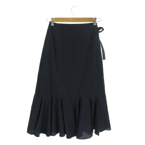 【中古】ミラオーウェン Mila Owen スカート 0 紺 ネイビー ラップスカート フリル リボン /AO27 ■GY08 レディース 【ベクトル 古着】 260827 auc-vector-21225444 ブランド古着の買取販売ベクトル サンプル画像2