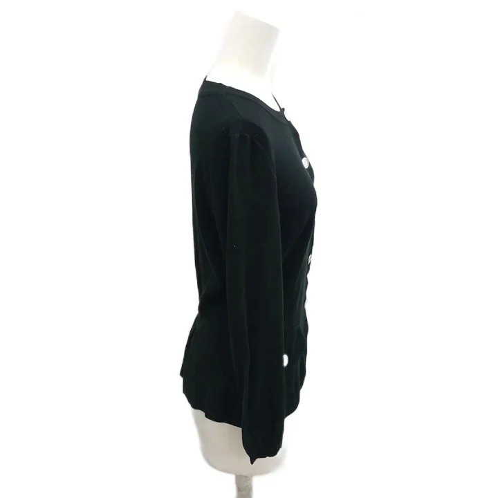 中古 バーバリー ロンドン BURBERRY LONDON サマーニットカーディガン ラウンドネック 長袖 ボタン留め 1 黒 auc-vector-21209085 ブランド古着の買取販売ベクトル サンプル画像3