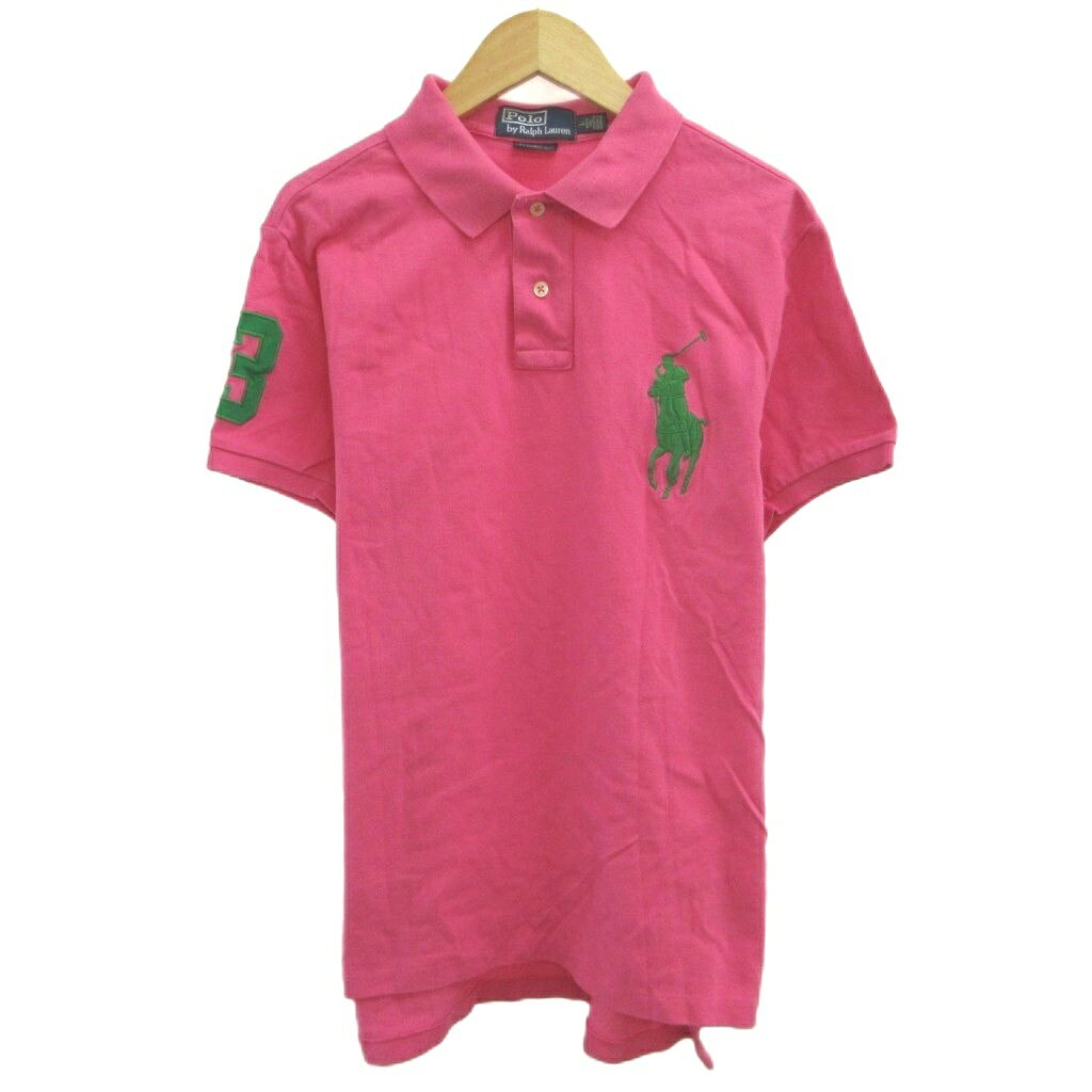 【中古】ポロ バイ ラルフローレン Polo by Ralph Lauren ポロシャツ トップス ビッグポニー 半袖 /CR ■ECD008 レディース 【ベクトル 古着】 260827ブランドポロ バイ ラルフローレン Polo by Ralph Lauren表記サイズL実寸サイズ肩幅：40cm　身幅：47cm　着丈：67cm　袖丈：18cm　　素材綿 刺繍糸上下：ポリエステル色ピンク状態使用感が少なく、かなり状態の良い商品です。 ※あくまでも中古品ですので掲載写真や記載内容をご確認いただき、ご理解の上ご購入ください。備考ポロラルフローレン商品のお問い合わせの回答を休止しております。＊各商品ページの商品詳細等をご確認の上ご購入ください。【中古】ポロ バイ ラルフローレン Polo by Ralph Lauren ポロシャツ トップス ビッグポニー 半袖 /CR ■ECD008 レディース 【ベクトル 古着】 260827状態ランク　”A”詳細については、下記および「状態ランクについて」ページをご覧ください。未使用・新品の商品ほぼ新品同様の商品使用感が少なく、かなり状態の良い商品使用感はあるが、傷や汚れの少ない商品使用感の他、傷や汚れが見られる商品かなり大きな傷みがある難あり商品※S〜CランクはUSED品となりますので、使用感をご理解の上でご入札下さい。状態ランクについてinformationブランドポロ バイ ラルフローレン Polo by Ralph Lauren表記サイズL実寸サイズ肩幅：40cm　身幅：47cm　着丈：67cm　袖丈：18cm　　素材綿 刺繍糸上下：ポリエステル色ピンク状態使用感が少なく、かなり状態の良い商品です。 ※あくまでも中古品ですので掲載写真や記載内容をご確認いただき、ご理解の上ご購入ください。備考ポロラルフローレン商品のお問い合わせの回答を休止しております。＊各商品ページの商品詳細等をご確認の上ご購入ください。本商品は一点物です他サイトや店舗にて販売している商品です。多少のお時間差にて欠品になることもございます。予めご了承頂ますようお願い致します。ベクトル・サイズガイドはこちらこの商品と同じブランドの商品を見る