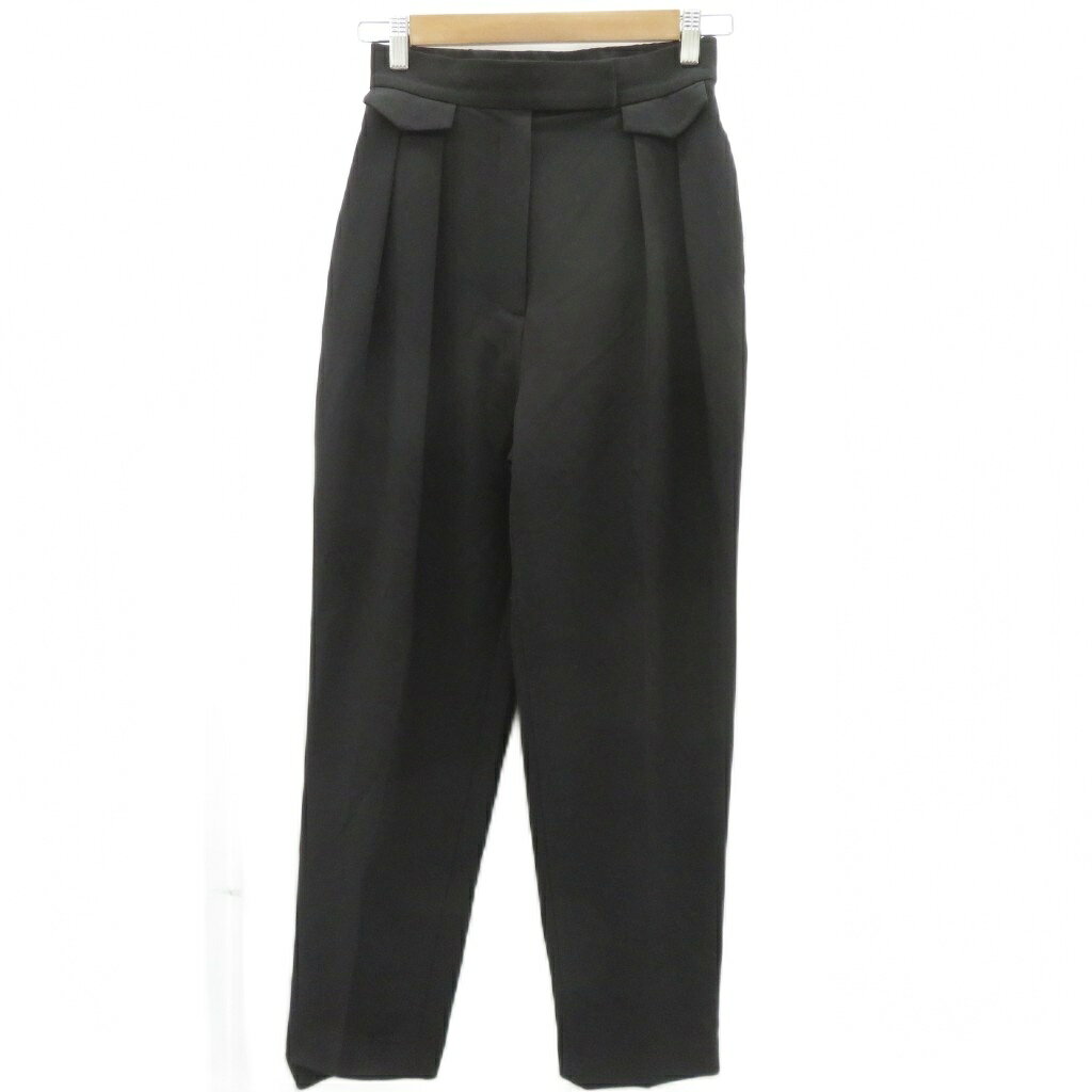 【中古】ミラオーウェン Mila Owen タックテーパードパンツ 0 黒 ブラック ハイウエスト ロング丈 /YS44 ■GY99 レディース 【ベクトル 古着】 260903 auc-vector-21256147 ブランド古着の買取販売ベクトル パッケージ画像