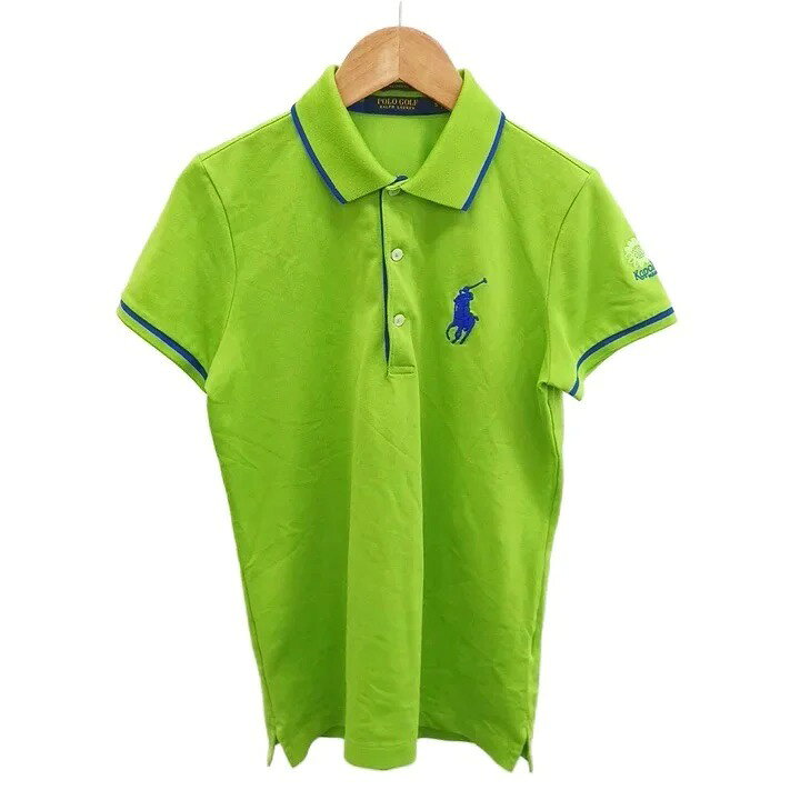 【中古】ポロゴルフ ラルフローレン POLO GOLF RALPH LAUREN ポロシャツ 半袖 ロゴ刺繍 S ライトグリーン /NP ■GY62 メンズ 【ベクトル 古着】 260827