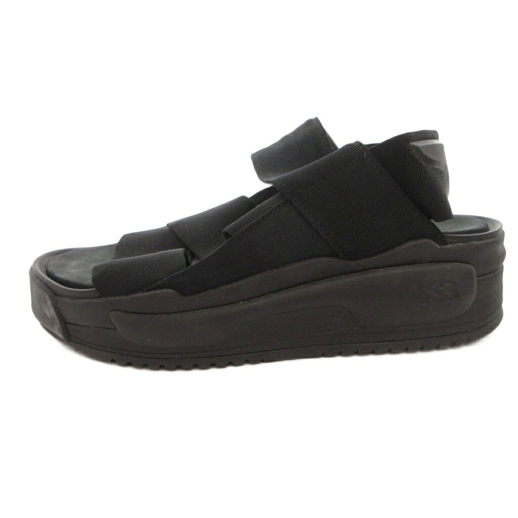 【中古】ワイスリー Y-3 サンダル シューズ 厚底 26.5 黒 ブラック /FF ■GY62 メン...