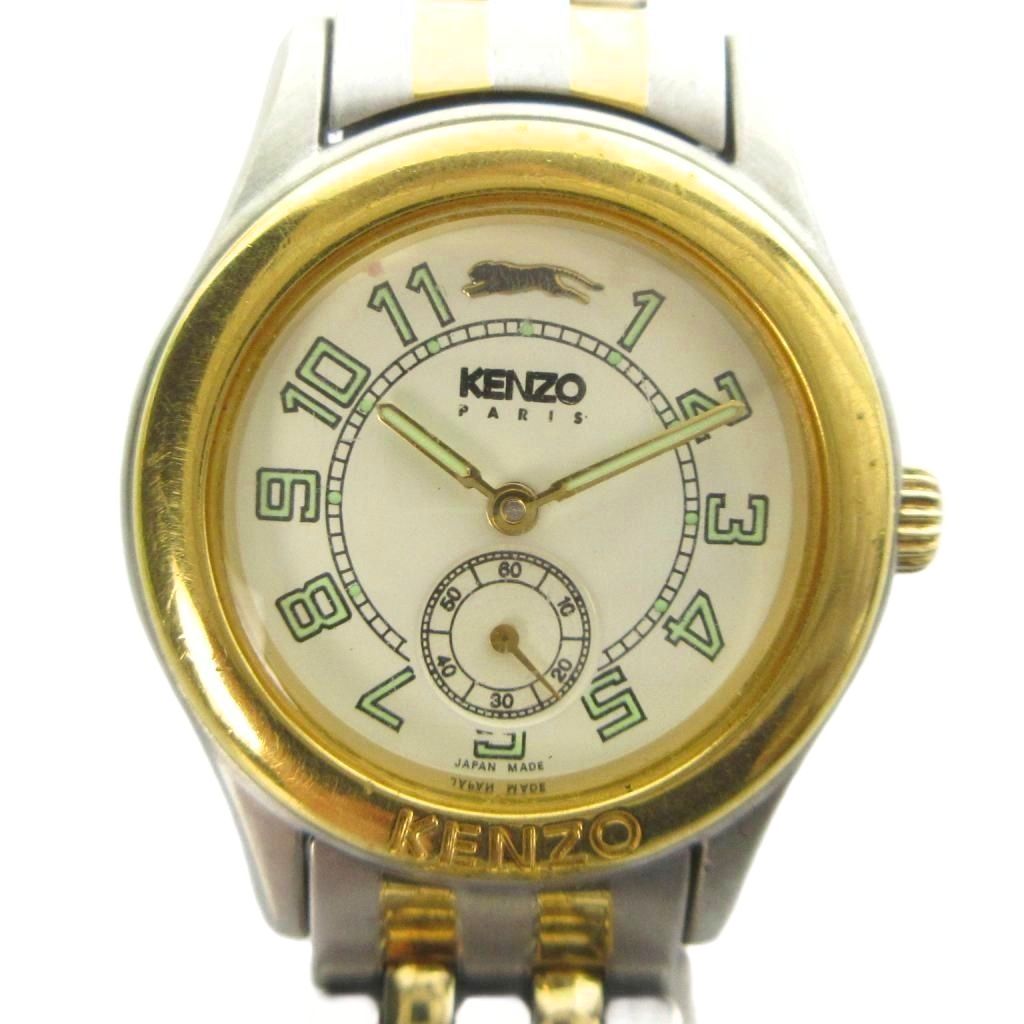 KENZO ケンゾー　メンズ　時計　デイト　watch 稼働　電池交換済み　QZ 楽天市場】KENZO（レディース腕時計｜腕時計）の通販
