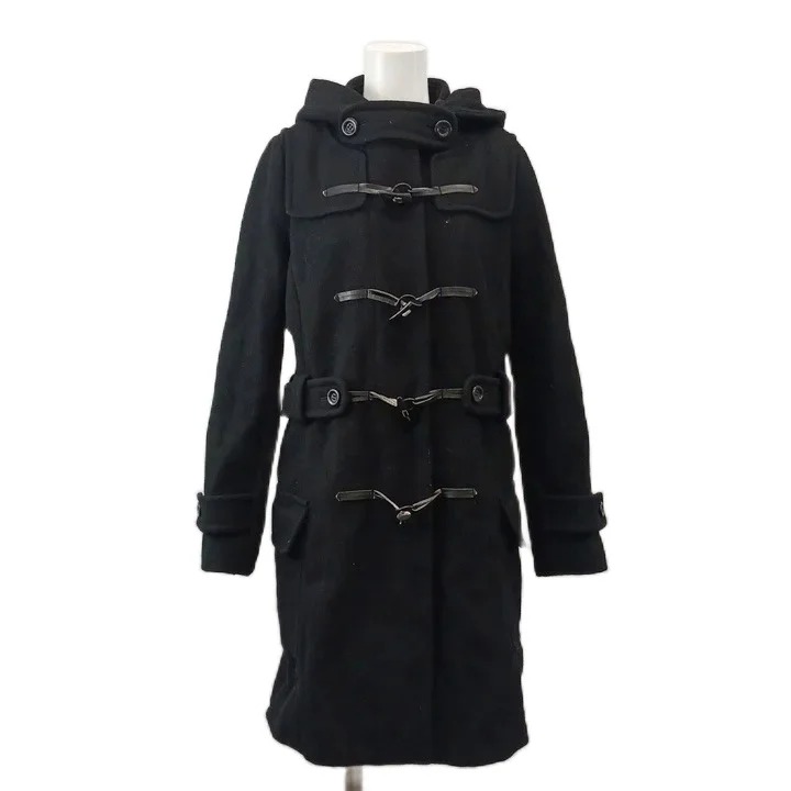 【中古】ブロードゥリー&コー Broderie&Co ナノユニバース ダッフルコート ウール混 トグルボタン 36 黒 ブラック 無地 長袖 /NP ■GY54 レディース 【ベクトル 古着】 260903 auc-vector-21235512 ブランド古着の買取販売ベクトル パッケージ画像