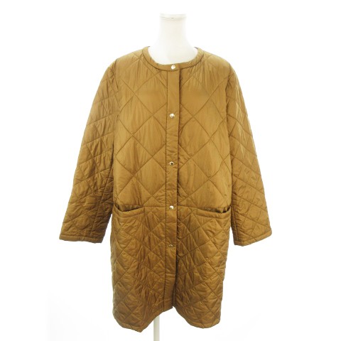 【中古】23区 オンワード樫山 キルティングコート 50 茶 ブラウン ノーカラー 長袖 6339868 /MN6 ■ECB009 レディース 【ベクトル 古着】 260910 auc-vector-21256475 ブランド古着の買取販売ベクトル パッケージ画像