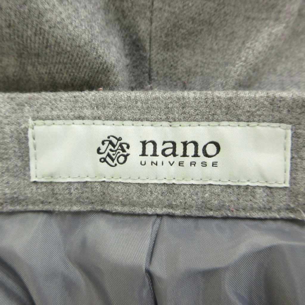【中古】ナノユニバース nano universe ワイドパンツ ボトムス ウール混 36 グレー /CR ■GY70 レディース 【ベクトル 古着】 260924 auc-vector-21286843 ブランド古着の買取販売ベクトル サンプル画像3