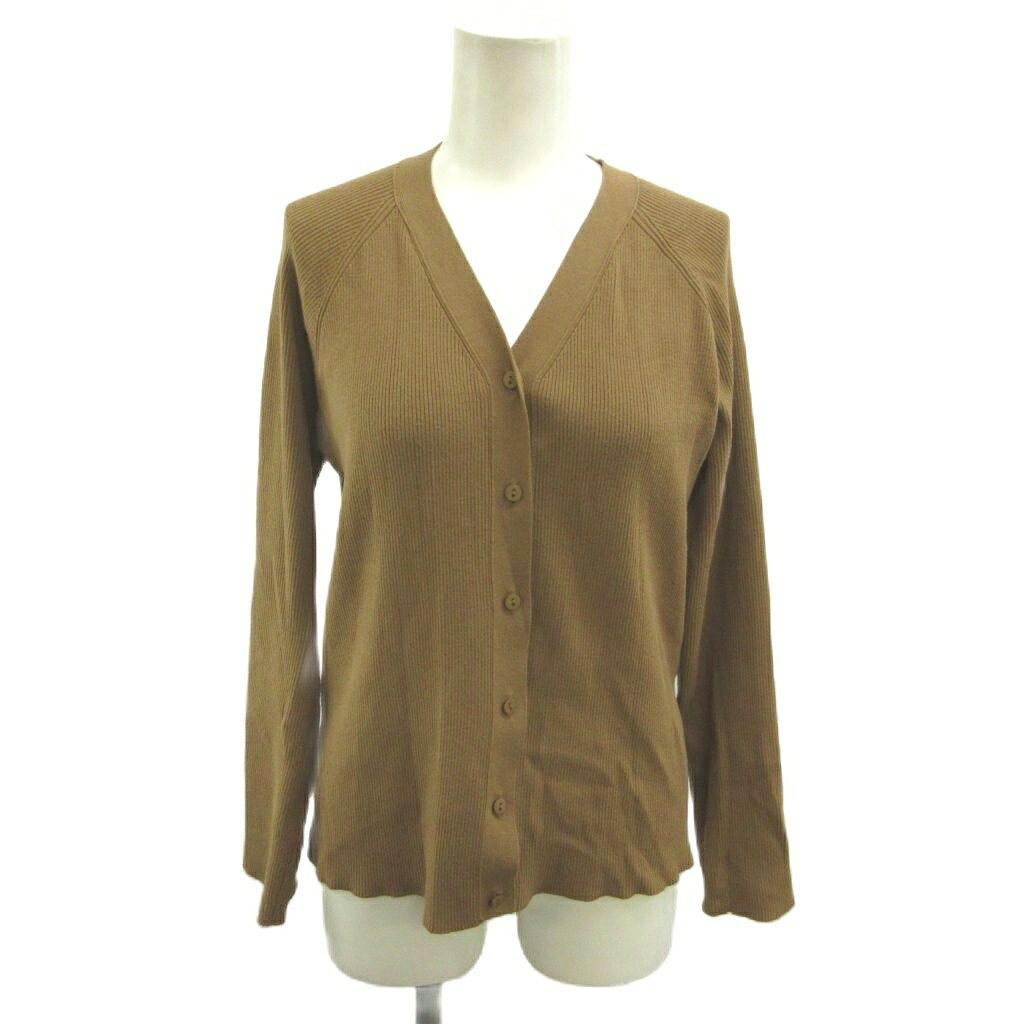 【中古】ミラオーウェン Mila Owen カーディガン Vネック 長袖 リブニット 0 茶 ブラウン /RY ■GY70 レディース 【ベクトル 古着】 260918 auc-vector-21275851 ブランド古着の買取販売ベクトル パッケージ画像