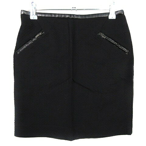 【中古】コントワーデコトニエ COMPTOIR DES COTONNIERS タイトスカート ミニ バックファスナーキルテ..