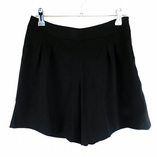 【中古】ロートレアモン LAUTREAMONT パンツ ショート ショーパン フレア タック 無地 36 黒 ブラック ボトムス /T2 レディース 【ベクトル 古着】 241002 【中古】ロートレアモン LAUTREAMONT パンツ ショート ショーパン フレア タック 無地 36 黒 ブラック ボトムス /T2 レディース 【ベクトル 古着】 241002